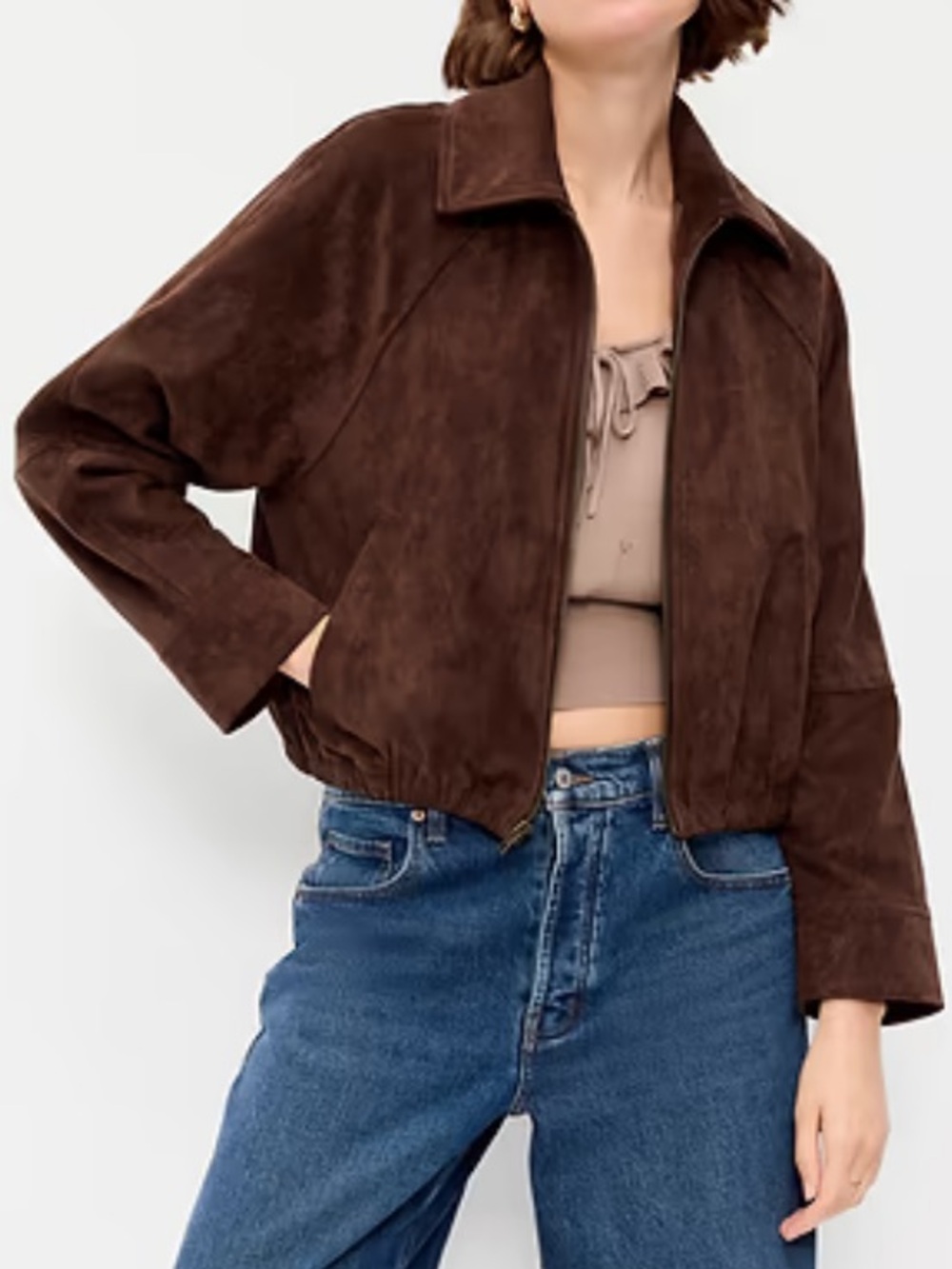 Old Navy Faux Suede Zip
Jacket